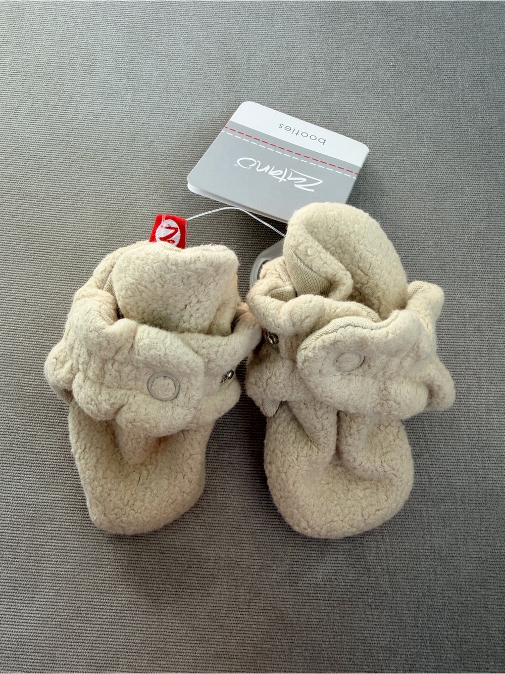 Zutano Cream Sherpa Baby Booties - Soft Cozy NWT